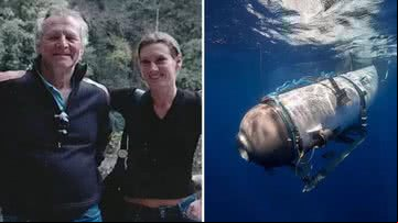 Sidonie Nargaolet ao lado de seu pai - Divulgação/OceanGate