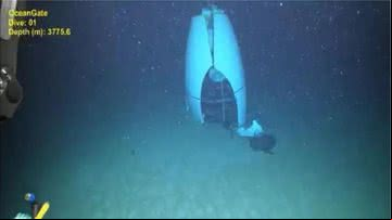 Destroços do Titan após a implosão - Divulgação/Pelagic Research Services/Guarda Costeira dos EUA