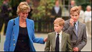 Princesa Diana e seus filhos, William e Harry - Getty Images