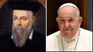 Retrato de Nostradamus e Papa Francisco - Getty Images