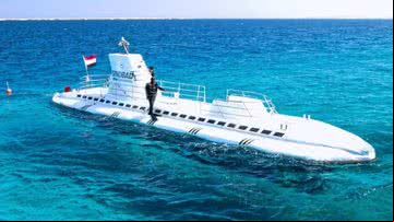 Fotografia do submarino que naufragou no Egito - Divulgação/Sinbad Submarine