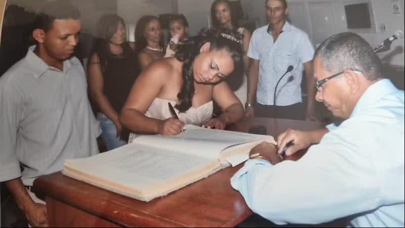 Casamento de Fábia e Acel em 2012 - Arquivo Pessoal