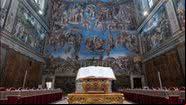 Capela Sistina, palco do conclave - Divulgação/Vatican News/Vatican Media