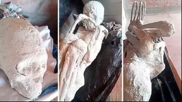 "Múmias alienígenas" encontradas no Peru - Divulgação/X/Josh McDowell