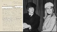 Carta de John Lennon a Cynthia Powell, e fotografia do casal - Divulgação/Christie's / Getty Images