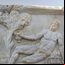 A lateral do sarcófago de mármore descoberto em Israel