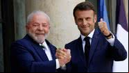 Lula e Emmanuel Macron - Getty Images
