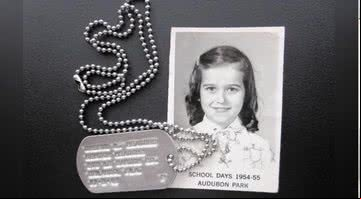Exemplo de dog tag infantil contendo dados de documentos - Divulgação