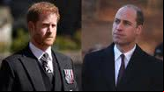 Os príncipes Harry e William, respectivamente - Getty Images