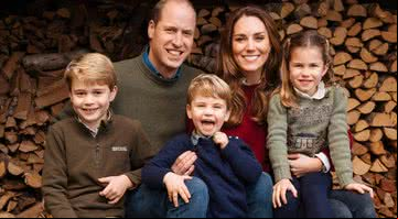 Príncipe William, Kate Middleton e seus três filhos - Divulgação/Instagram/Kensington Palace